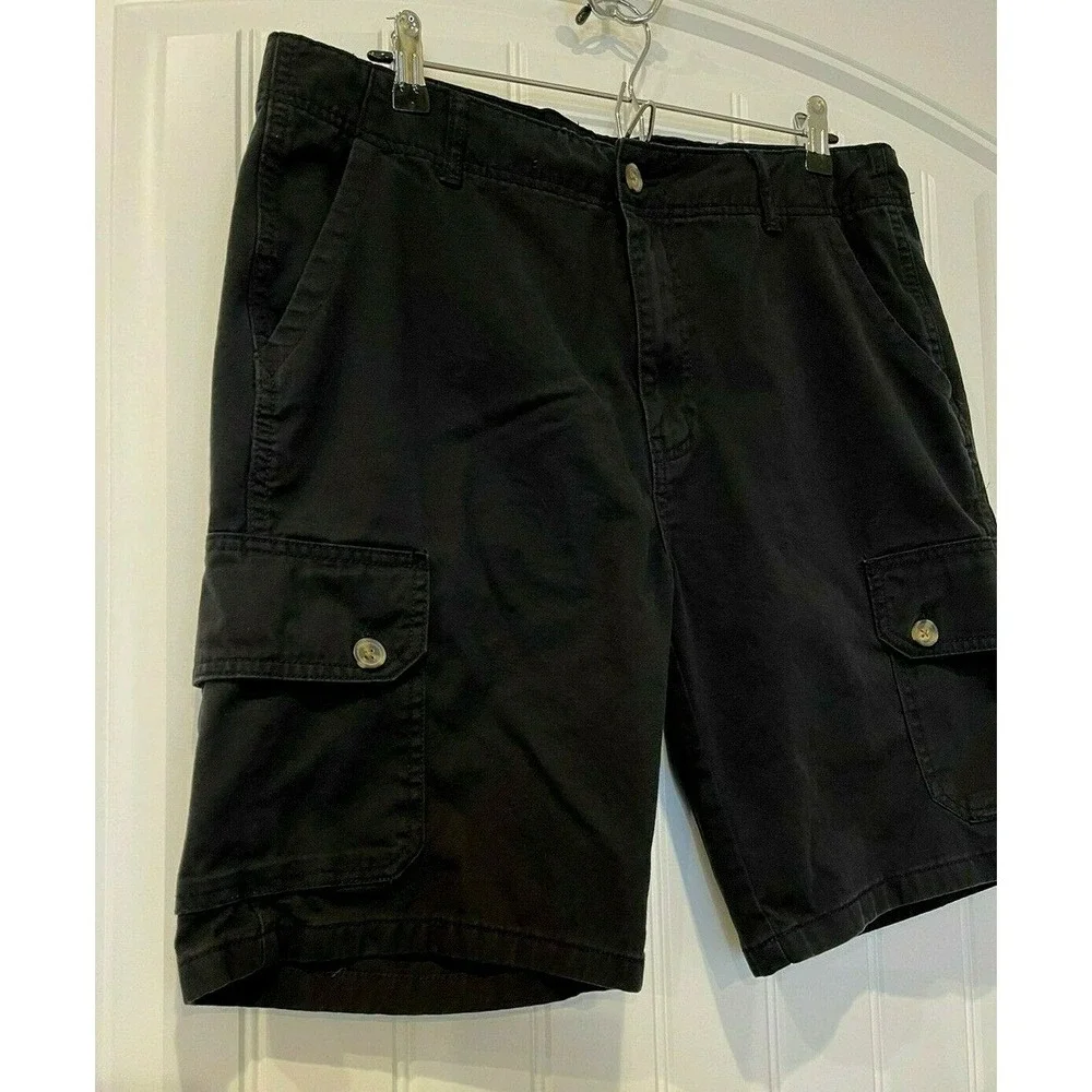 NWOT! BKC Cargo Shorts‎ Men's Size 36 Black Original Pockets Outdoors